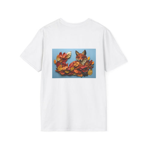 Autumn Leaves Fox Design T-Shirt