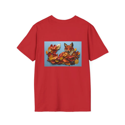 Autumn Leaves Fox Design T-Shirt