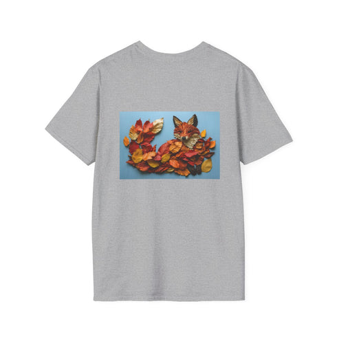Autumn Leaves Fox Design T-Shirt