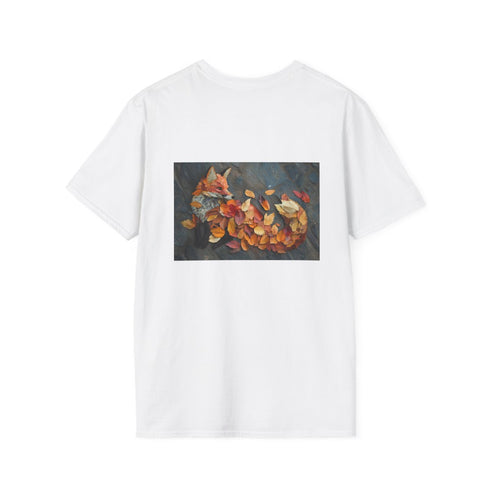Autumn Leaves Fox Graphic T-Shirt