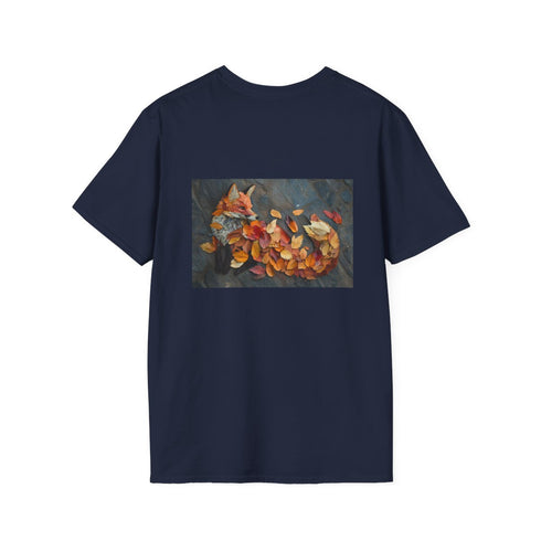 Autumn Leaves Fox Graphic T-Shirt