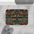 Aztec Pattern — Non-Slip Bath Mat — Bathroom Floor Lifestyle View