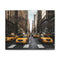 Vibrant New York Cityscape Canvas Print: Yellow cabs, bustling streets, iconic skyline.