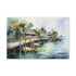 Tranquil Maldivian paradise canvas print, art decor for home living.