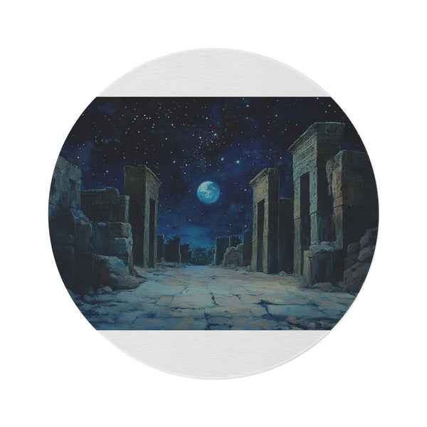 "Babylon Night Sky Round Rug"