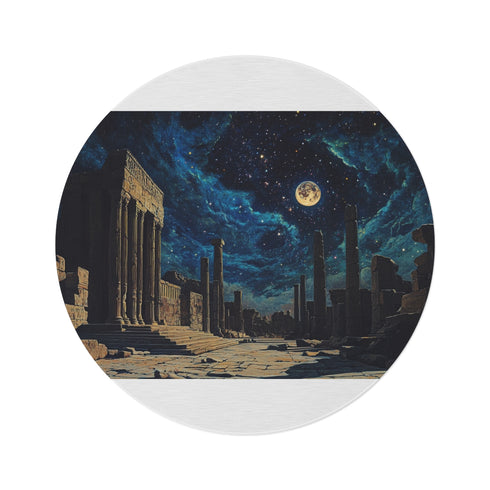 Babylonian Starry Night Round Rug
