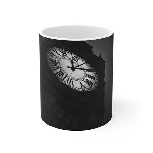 Backwards Clock Tower Coffee Mug