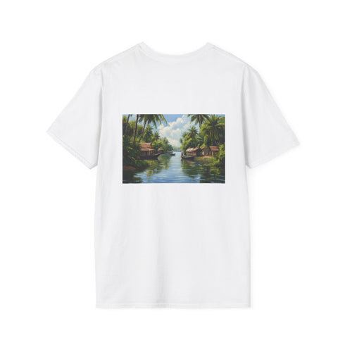 Backwaters Bliss Tee: Intricate Kerala Scene