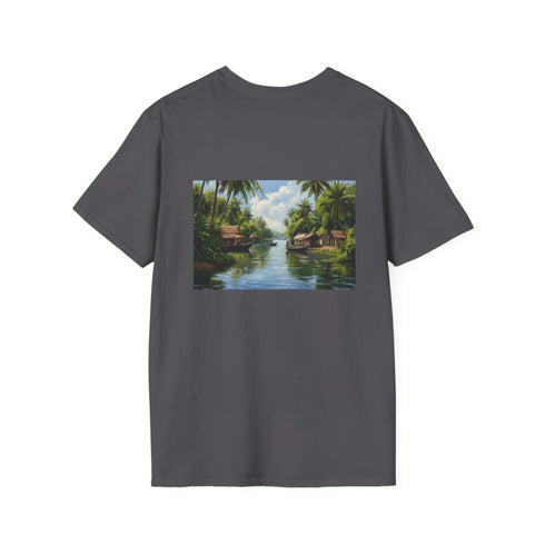 Backwaters Bliss Tee: Intricate Kerala Scene