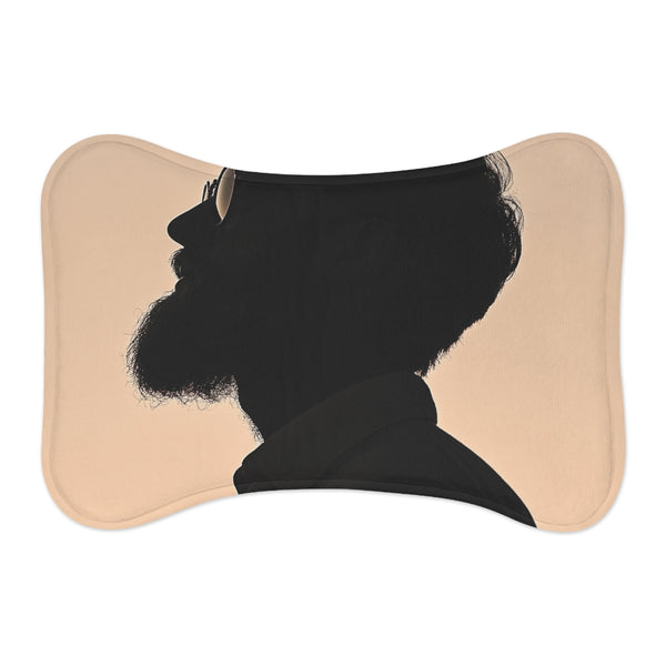 Bald Man Beard Ombre Pet Mat