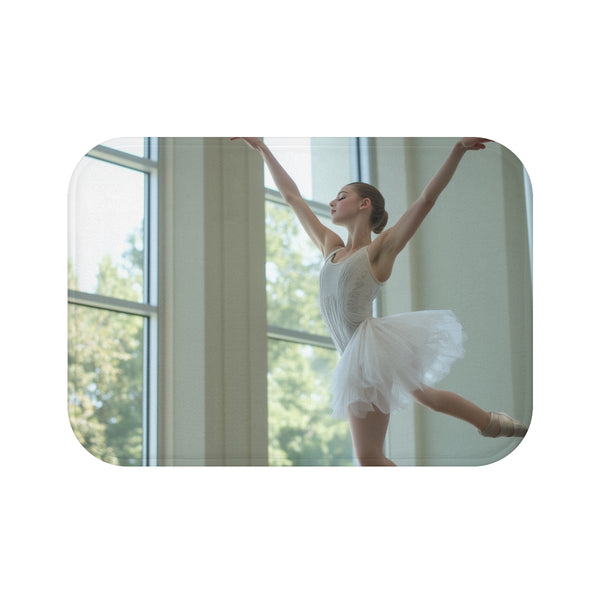 Ballet Dancer Bath Mat Spinning