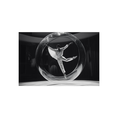Ballet Dancer Spinning Through Gravity