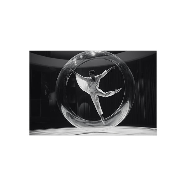 Ballet Dancer Spinning Through Gravity