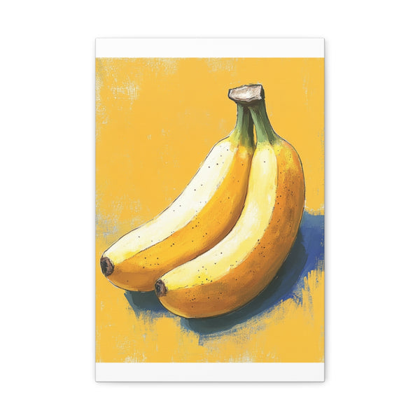 "Banana Bliss: Watercolor Wanderlust Canvas"