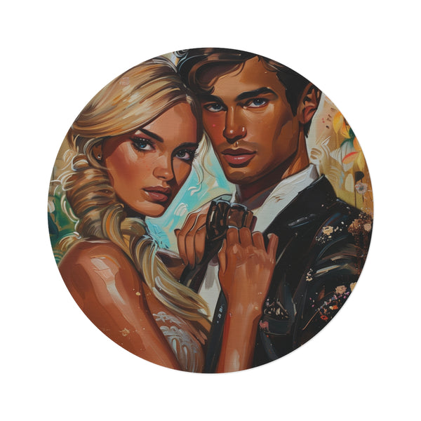 "Barbie & Ken Artistic Round Rug"