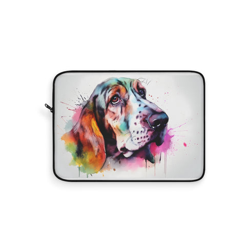 "Basset Hound 2 Laptop Sleeve: Chic Protection for Your Tech!"