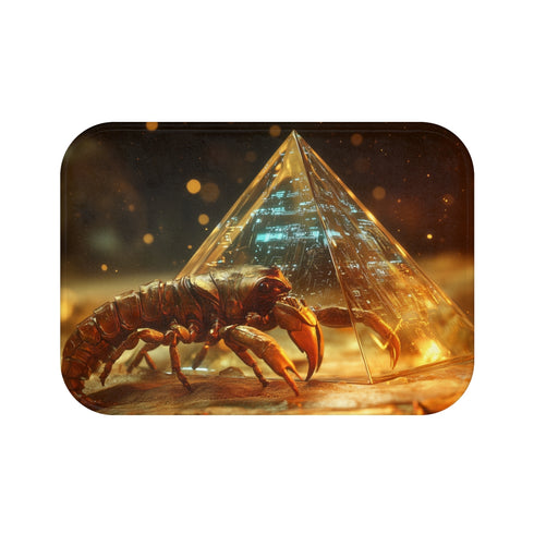 Bath Mat - Cyber Scorpion Guardian