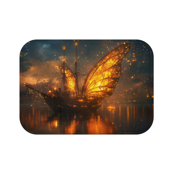 Bath Mat with Firefly Wings