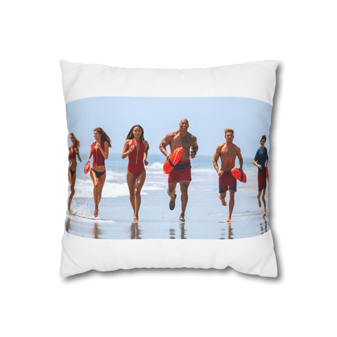 "Baywatch Cast Pillow Case - Dive into Sweet Dreams!"