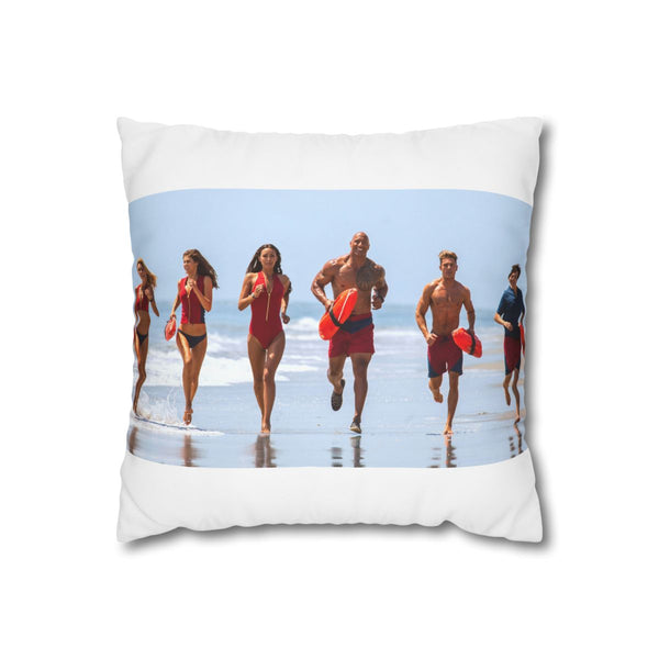 "Baywatch Cast Pillow Case - Dive into Sweet Dreams!"