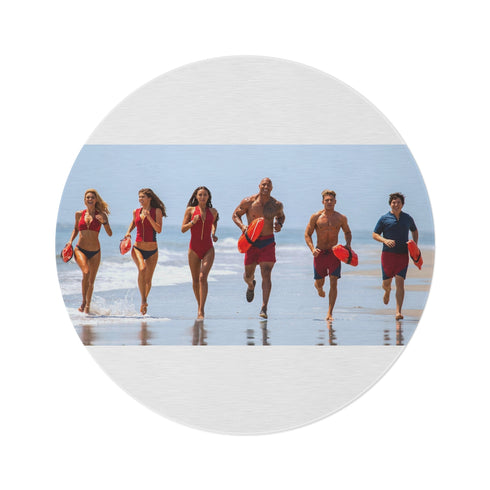 Baywatch Cast Round Rug: Dive In!