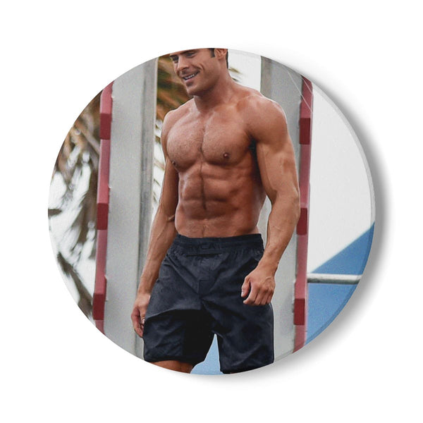 "Baywatch Hunk Coaster: Zac Efron"