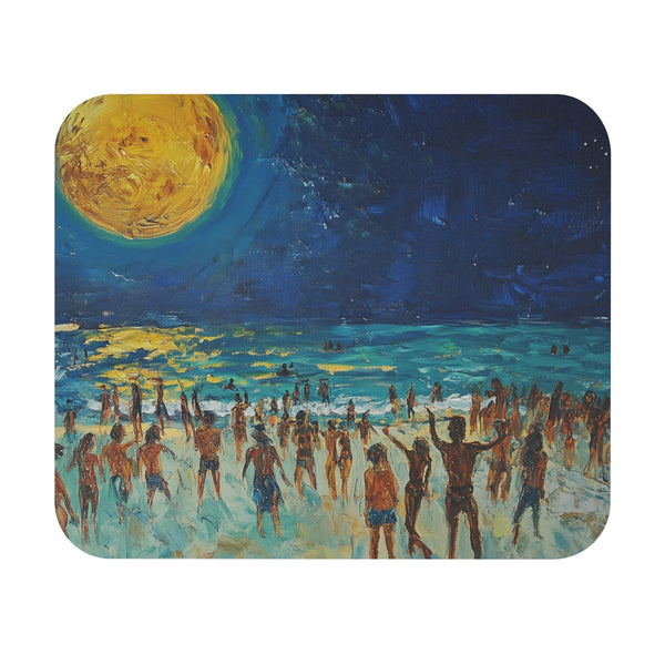 Beach Night Full Moon Mousepad
