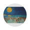 "Beach Night Full Moon Rug"