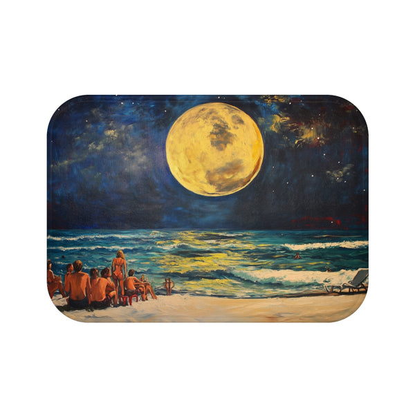 "Beach Night Moonlit Memories Mat"