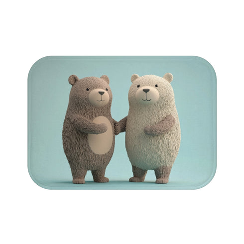 "Bear Pals Pastel Bath Mat"
