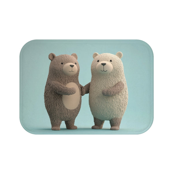 "Bear Pals Pastel Bath Mat"