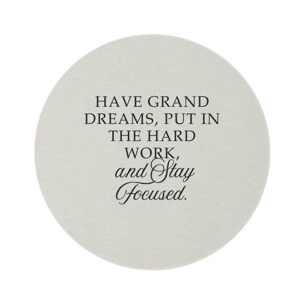 "Beige Black Clear Quote Rug"