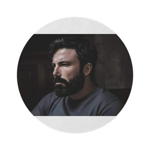 "Ben Affleck Round Rug: Hollywood Glam for Your Home"