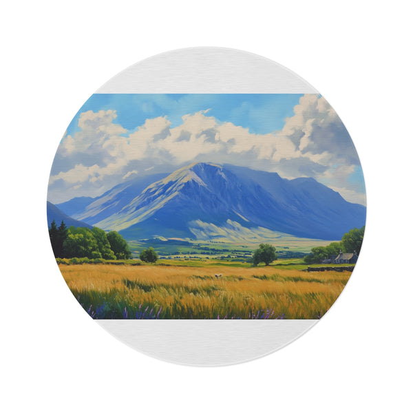 "Ben Nevis-inspired Round Rug"