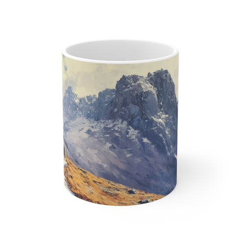 "Ben Nevis Scotland Mug: Majestic Mountain Art"