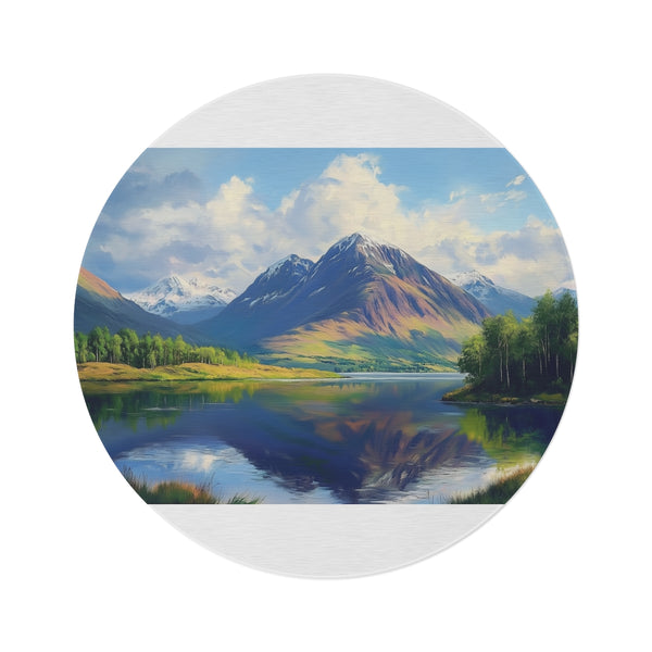 Ben Nevis Scotland Round Rug