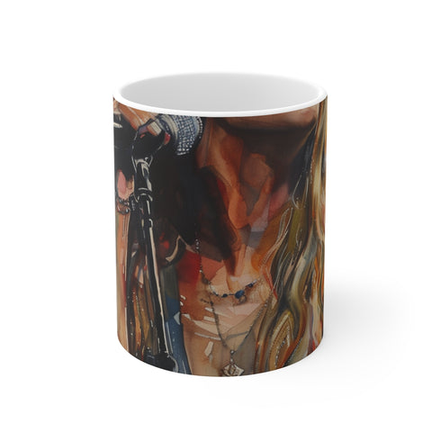 "Beyoncé Concert Watercolor Mug: Sip in Style!"