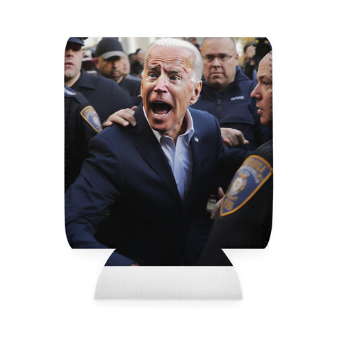 Biden Apprehended Can Cooler Sleeve: Keep Your Drink Cold in Style!