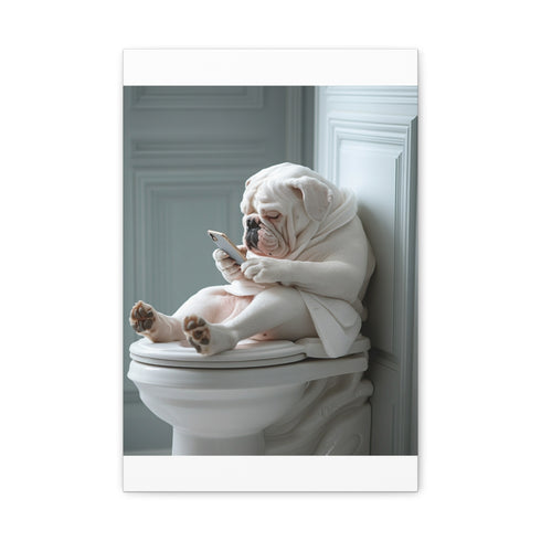 "Big Bulldog in Thoughtful Repose"