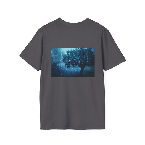 Binary Code Rain Graphic Tee