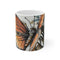 Bio-Mechanical Butterfly Metal Flower Mug