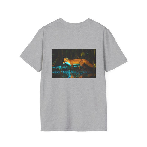 Bioluminescent Fox Swamp Adventure T-Shirt