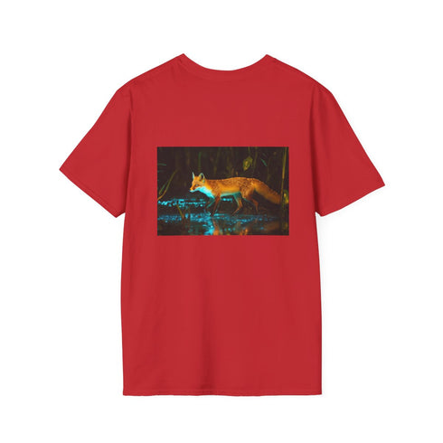 Bioluminescent Fox Swamp Adventure T-Shirt