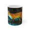 Bioluminescent Fox Swamp-Themed Coffee Mug