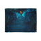 Bioluminescent Vines on a Ghost Bridge Plush Fleece Throw Blanket