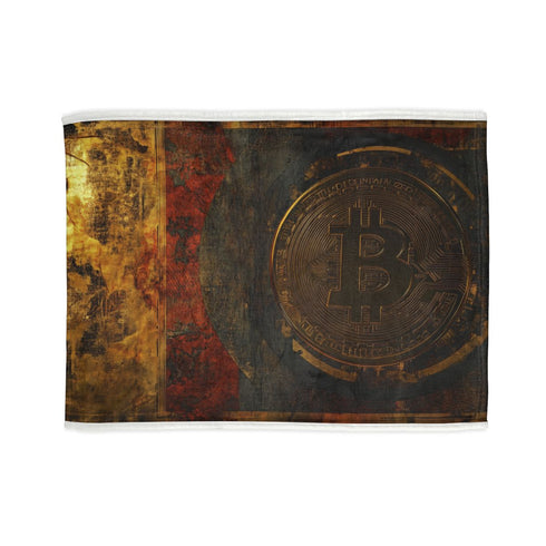 "Bitcoin Dream: Cryptocurrency Bed Cover"