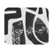 Black Abstract Linocut Mouse Pad