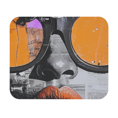 Black Beauty Mouse Pad Surreal Abstract Portrait
