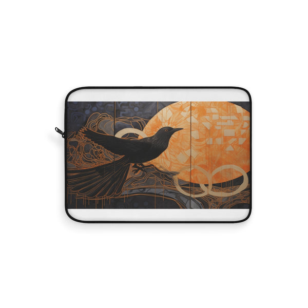 "Black Copper & Gold Art Laptop Sleeve"