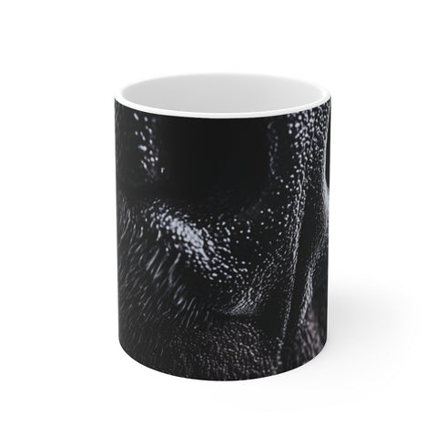 "Black Dog Nose Coffee Mug"